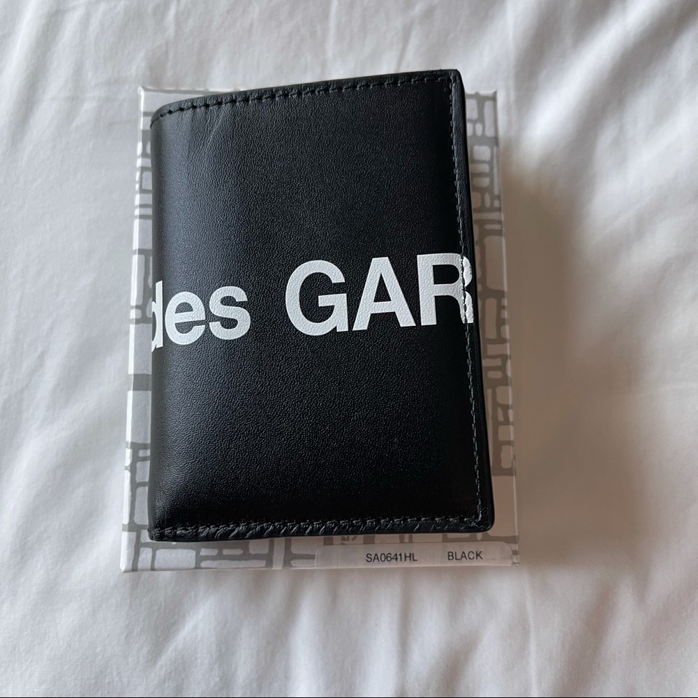 Come Des Garçons CDG Big Logo Blk Card Case Wallet